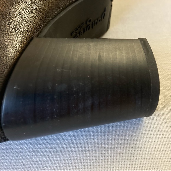 Paul Green Black Silver Suede Ankle Boots UK7.5 EU41 US 10 Heel Booties Austria - Picture 13 of 16